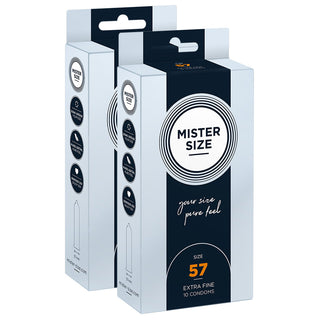 MISTER SIZE 57mm Condoms (2x 10 Pack)