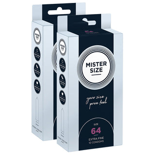 MISTER SIZE 64mm Condoms (2x 10 Pack)