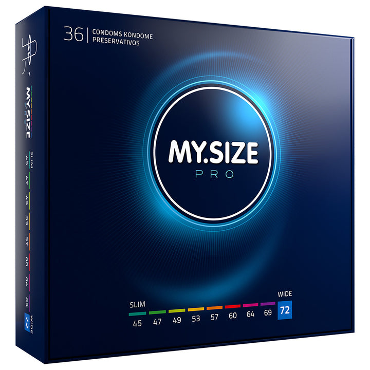 My Size PRO condoms 72 mm width * Big fit Natural feel Large
