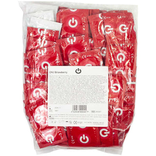 ON Strawberry Condoms (100 Pack)