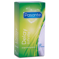 Pasante Delay Infinity Condoms (12 Pack) 