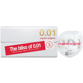 Sagami Original 0.01 Condoms (5 Pack + Foil)