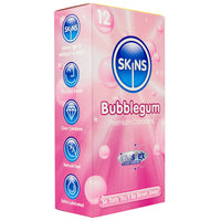 Skins Bubblegum Condoms (12 Pack) - Angled Packaging 1