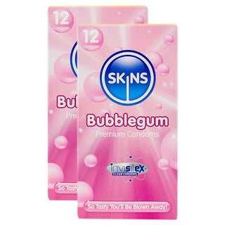 Skins Bubblegum Condoms (2x 12 Pack)