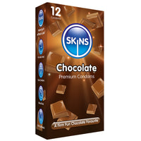 Skins Chocolate Condoms (12 Pack) - Angled Packaging 2