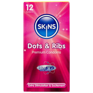 Skins Dots and Ribs Condoms (12 Pack)