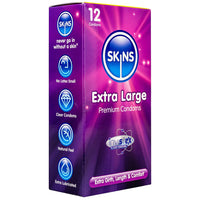 Skins Extra Large Condoms (12 Pack) - Angled Packaging 2
