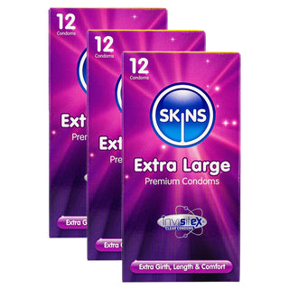 Skins Extra Large Condoms (3x 12 Pack)