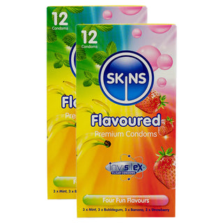 Skins Flavoured Condoms (2x 12 Pack)