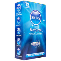 Skins Natural Condoms (12 Pack) - Angled Packaging 2