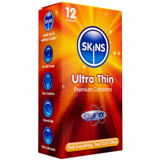 Skins Ultra Thin Condoms (12 Pack) - Angled Packaging 2