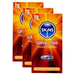 Skins Ultra Thin Condoms (3x 12 Pack)