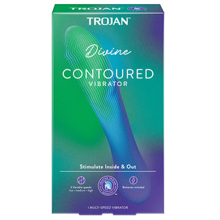 Trojan Divine - Contoured Vibrator (Front of Packaging)