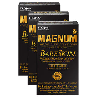 Trojan Magnum BareSkin Condoms (3x 10 Pack)