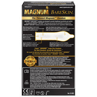 Trojan Magnum BareSkin Condoms (Back of Packaging)