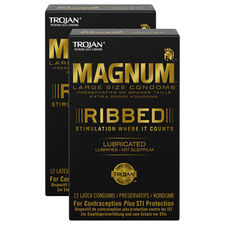 Trojan Magnum Large Size Condoms (2x 12 Pack)