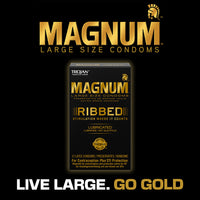 Trojan Magnum Ribbed Condoms (Info 1)