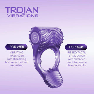 Trojan Tandem - Couples Vibrating Ring (Info 1)