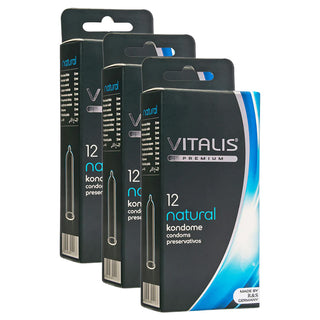 Vitalis Natural Condoms (3x 12 Pack)