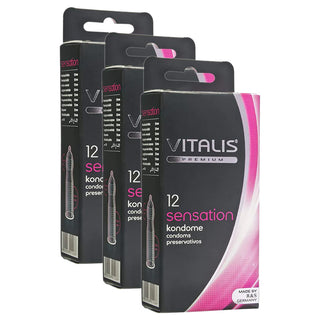 Vitalis Sensation Condoms (3x 12 Pack)