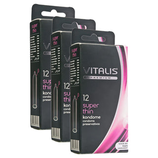 Vitalis Super Thin Condoms (3x 12 Pack)