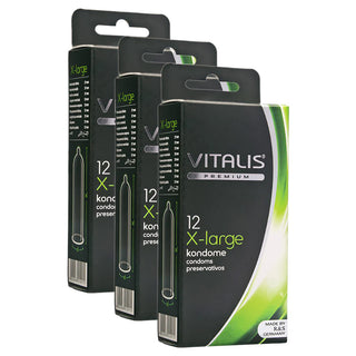 Vitalis X-large Condoms (3x 12 Pack)