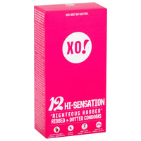 XO! Righteous Rubber Condoms Hi-Sensation (Ribbed & Dotted)