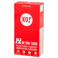XO! Righteous Rubber Condoms Ultra-Thin (Angled Packaging)
